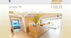 Desktop Screenshot of hotel-nymphe.de