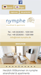 Mobile Screenshot of hotel-nymphe.de